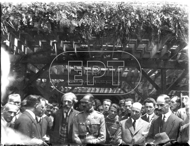 Ο συνταγματάρχης Νικόλαος Πλαστήρας και ο υπουργός Απόστολος Δοξιάδης